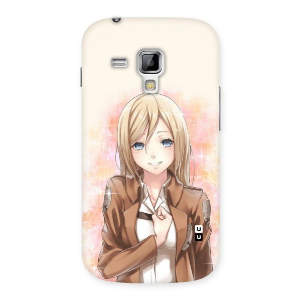 Cute Girl Art Back Case for Galaxy S Duos