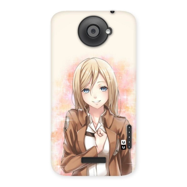 Cute Girl Art Back Case for HTC One X