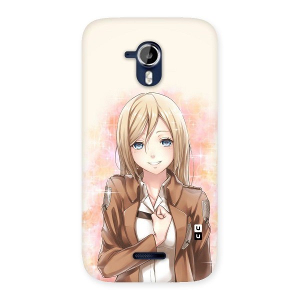 Cute Girl Art Back Case for Micromax Canvas Magnus A117