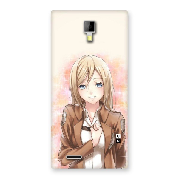 Cute Girl Art Back Case for Micromax Canvas Xpress A99