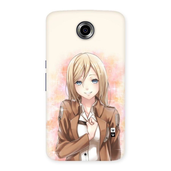 Cute Girl Art Back Case for Nexsus 6