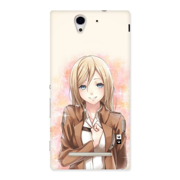 Cute Girl Art Back Case for Sony Xperia C3