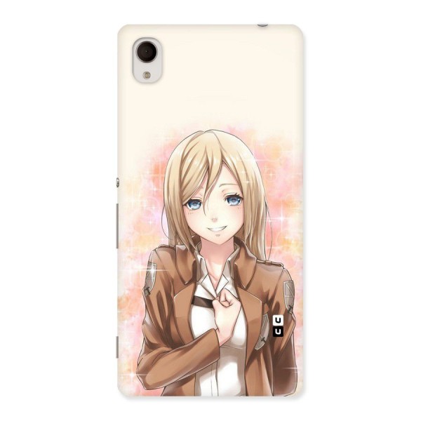 Cute Girl Art Back Case for Sony Xperia M4