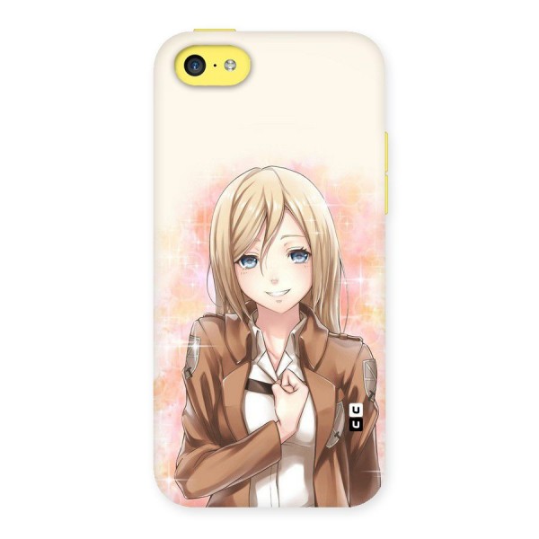 Cute Girl Art Back Case for iPhone 5C