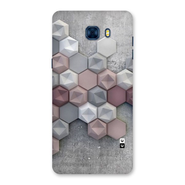 Cute Hexagonal Pattern Back Case for Galaxy C7 Pro