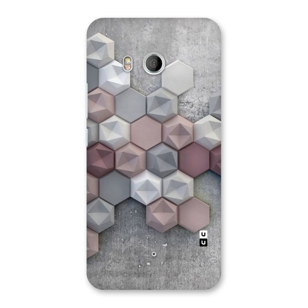 Cute Hexagonal Pattern Back Case for HTC U11