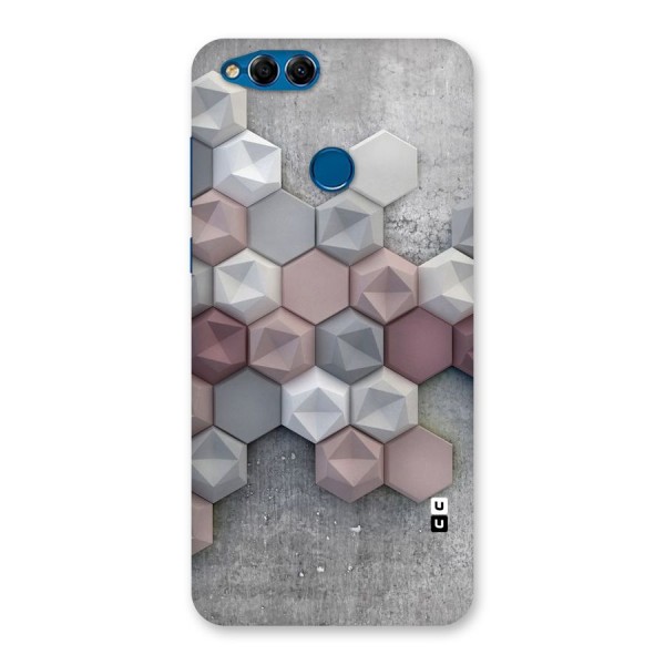 Cute Hexagonal Pattern Back Case for Honor 7X