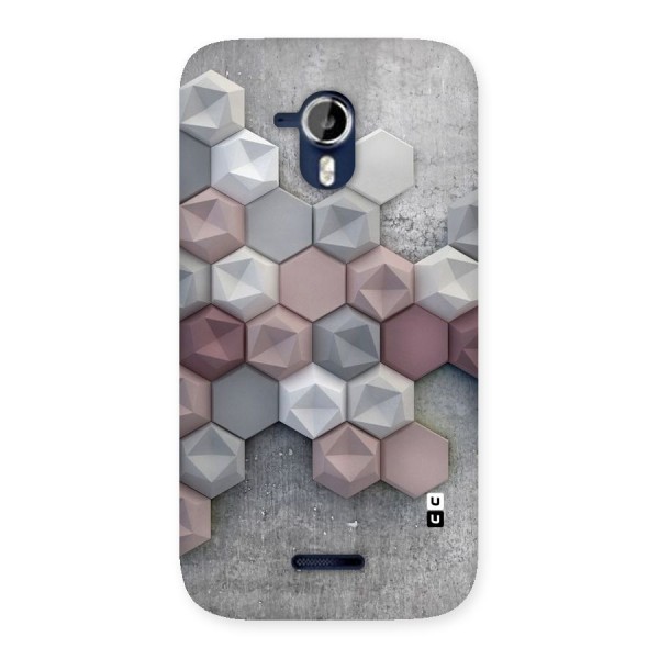 Cute Hexagonal Pattern Back Case for Micromax Canvas Magnus A117
