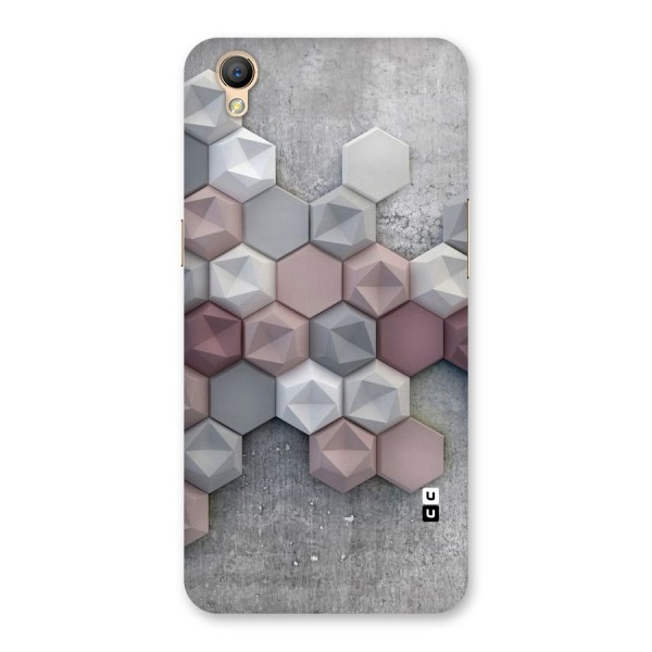 Cute Hexagonal Pattern Back Case for Oppo A37
