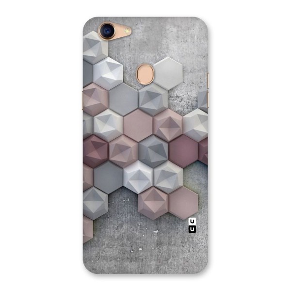 Cute Hexagonal Pattern Back Case for Oppo F5