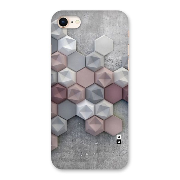Cute Hexagonal Pattern Back Case for iPhone 8