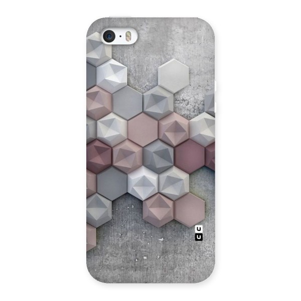 Cute Hexagonal Pattern Back Case for iPhone SE
