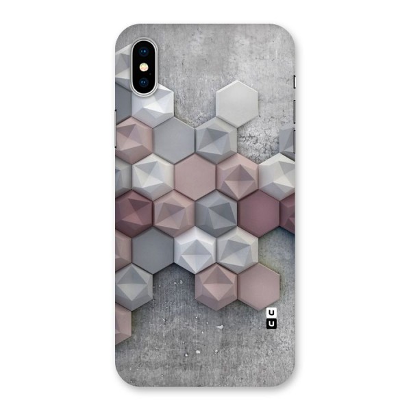 Cute Hexagonal Pattern Back Case for iPhone X