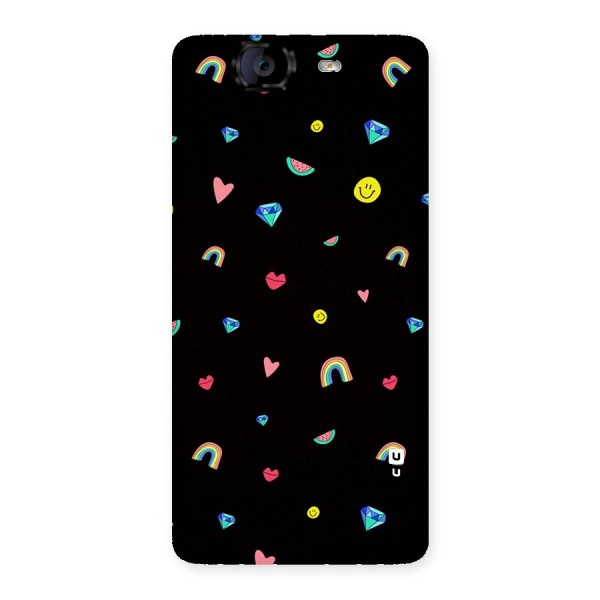 Cute Multicolor Shapes Back Case for Canvas Knight A350