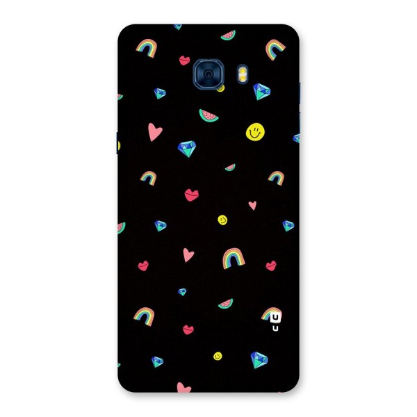 Cute Multicolor Shapes Back Case for Galaxy C7 Pro