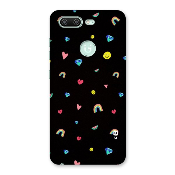Cute Multicolor Shapes Back Case for Gionee S10