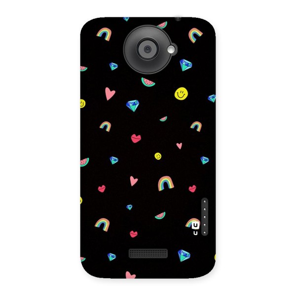 Cute Multicolor Shapes Back Case for HTC One X