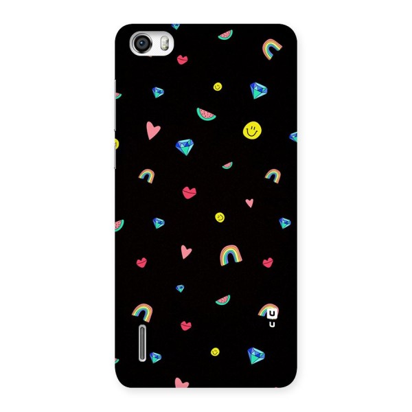Cute Multicolor Shapes Back Case for Honor 6