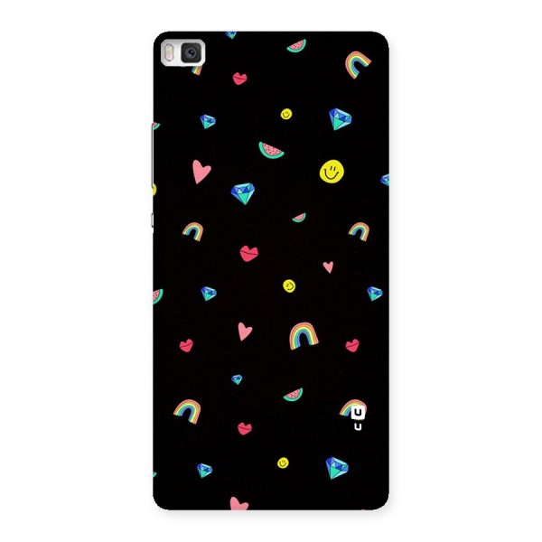 Cute Multicolor Shapes Back Case for Huawei P8