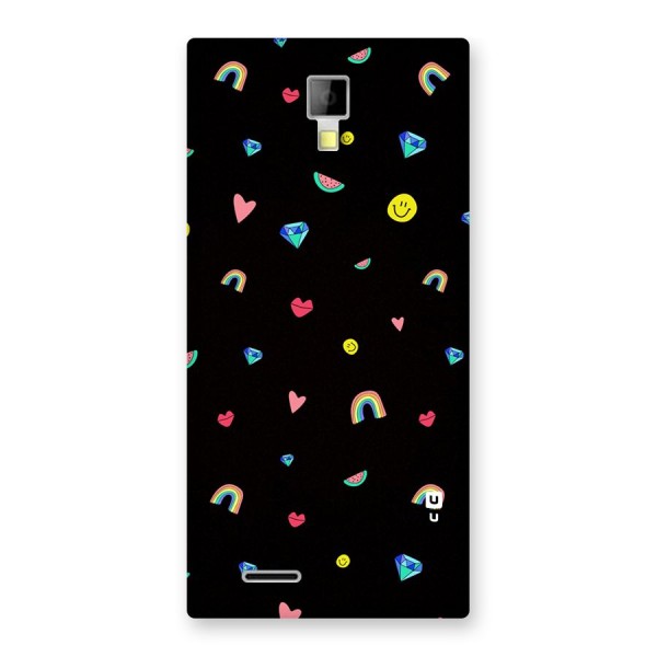 Cute Multicolor Shapes Back Case for Micromax Canvas Xpress A99