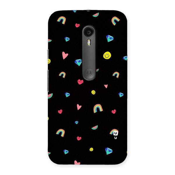 Cute Multicolor Shapes Back Case for Moto G Turbo