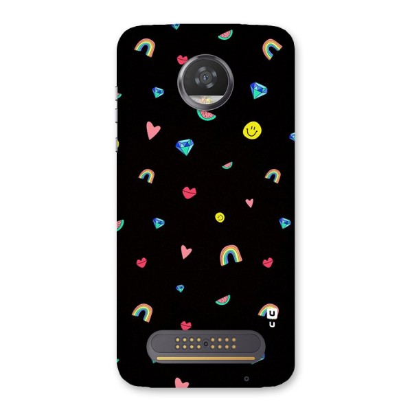 Cute Multicolor Shapes Back Case for Moto Z2 Play