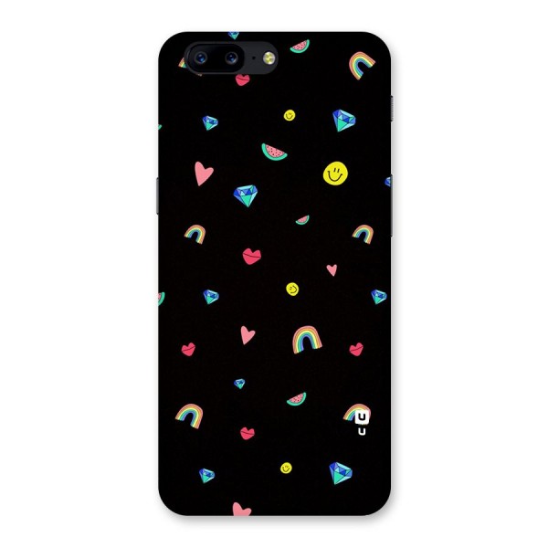 Cute Multicolor Shapes Back Case for OnePlus 5