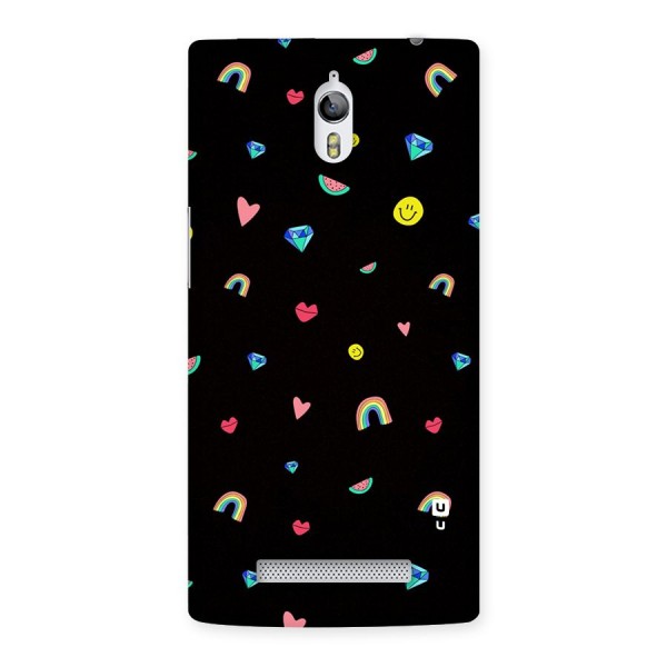 Cute Multicolor Shapes Back Case for Oppo Find 7