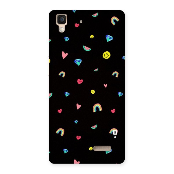 Cute Multicolor Shapes Back Case for Oppo R7