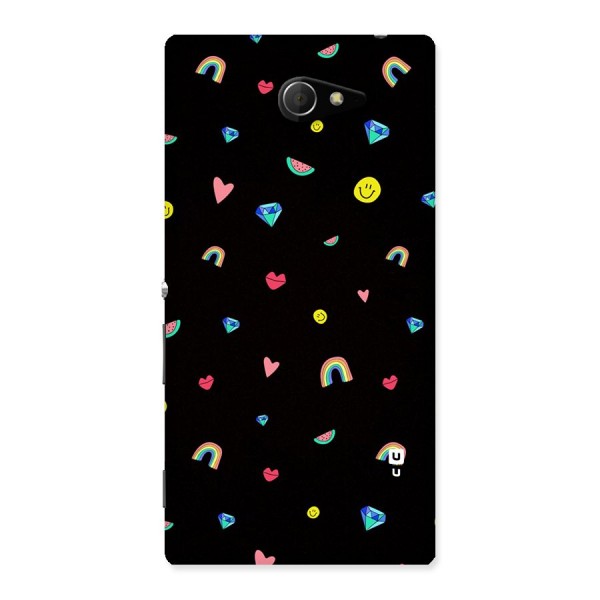Cute Multicolor Shapes Back Case for Sony Xperia M2