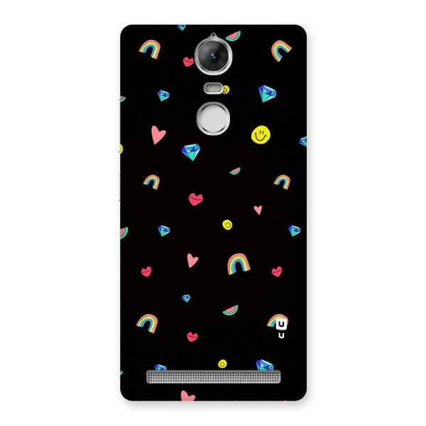 Cute Multicolor Shapes Back Case for Vibe K5 Note