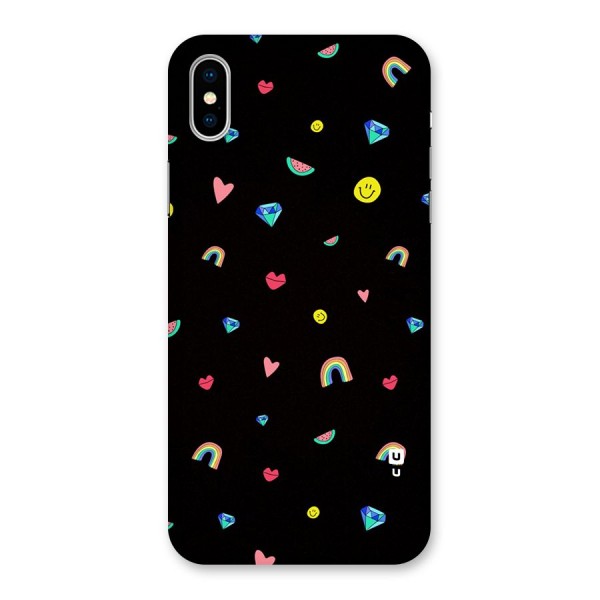 Cute Multicolor Shapes Back Case for iPhone X