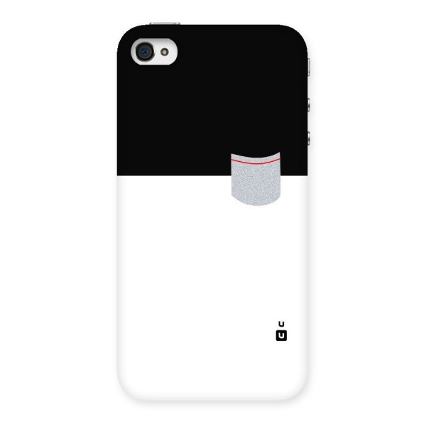 Cute Pocket Simple Back Case for iPhone 4 4s