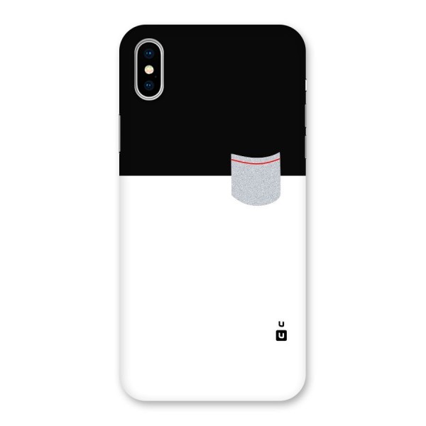 Cute Pocket Simple Back Case for iPhone X