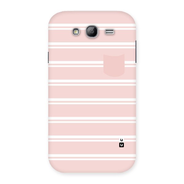Cute Pocket Striped Back Case for Galaxy Grand
