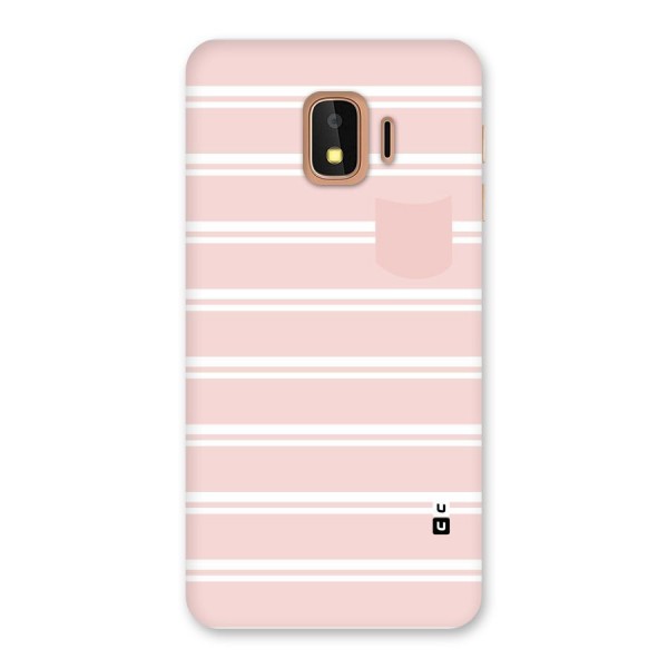 Cute Pocket Striped Back Case for Galaxy J2 Core