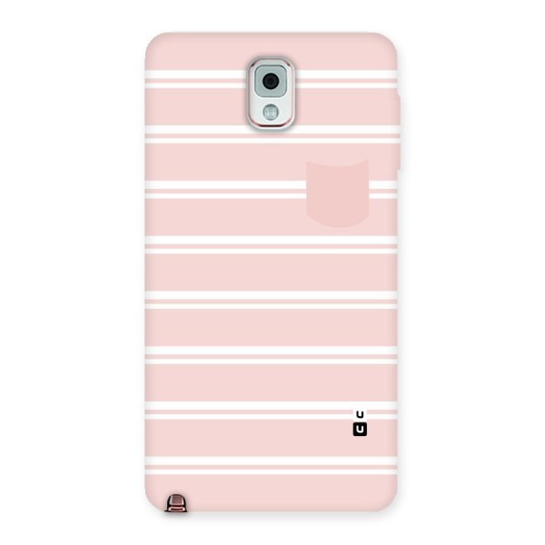 Cute Pocket Striped Back Case for Galaxy Note 3