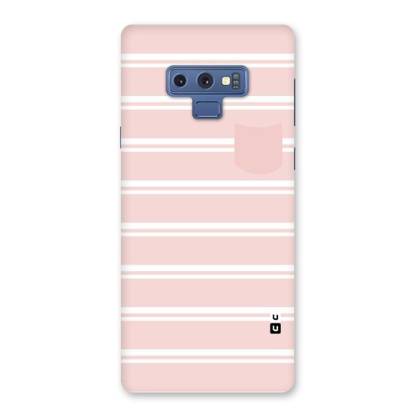 Cute Pocket Striped Back Case for Galaxy Note 9