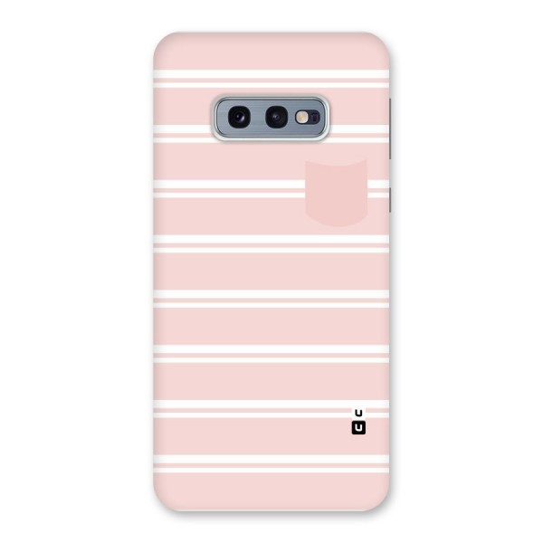 Cute Pocket Striped Back Case for Galaxy S10e