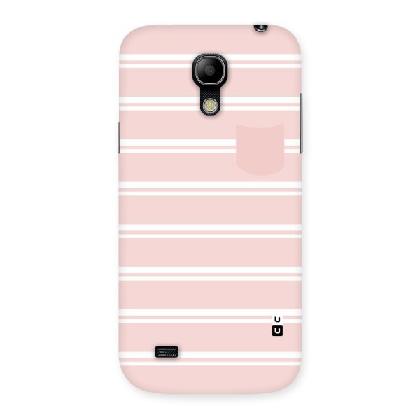 Cute Pocket Striped Back Case for Galaxy S4 Mini