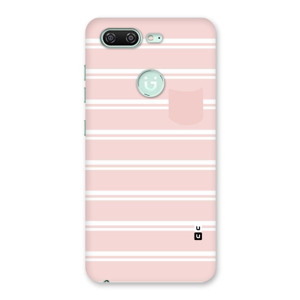 Cute Pocket Striped Back Case for Gionee S10