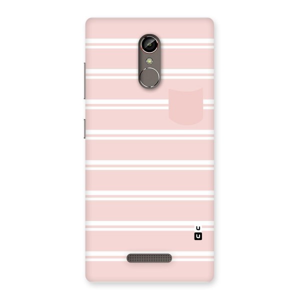 Cute Pocket Striped Back Case for Gionee S6s
