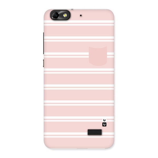 Cute Pocket Striped Back Case for Honor 4C