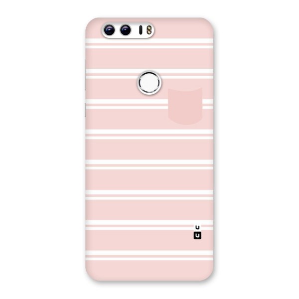 Cute Pocket Striped Back Case for Honor 8