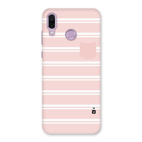 Cute Pocket Striped Back Case for Honor Play