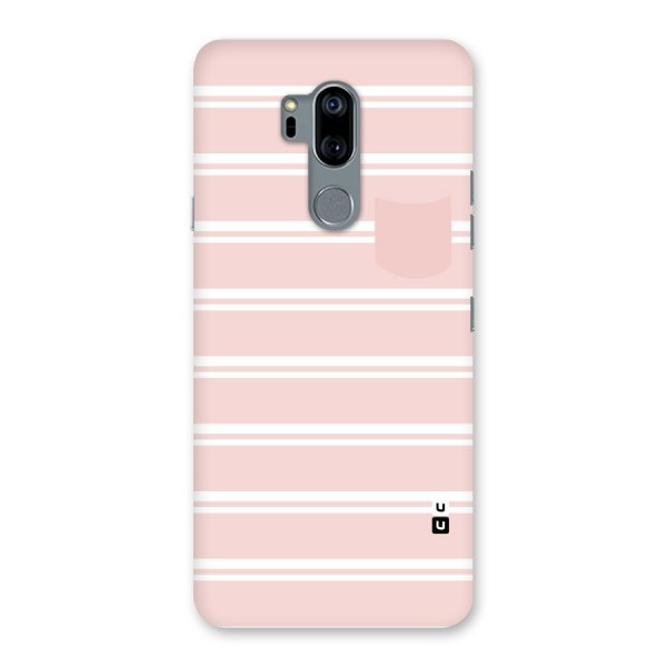 Cute Pocket Striped Back Case for LG G7