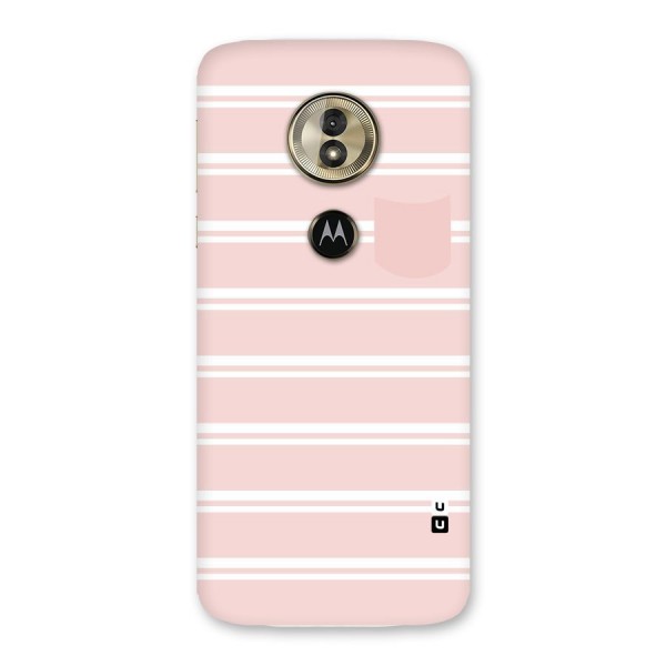 Cute Pocket Striped Back Case for Moto G6 Play