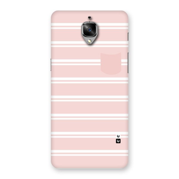 Cute Pocket Striped Back Case for OnePlus 3T