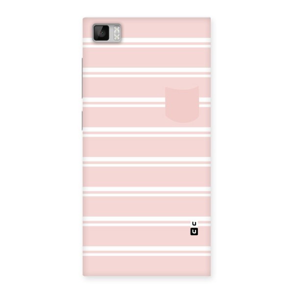 Cute Pocket Striped Back Case for Xiaomi Mi3