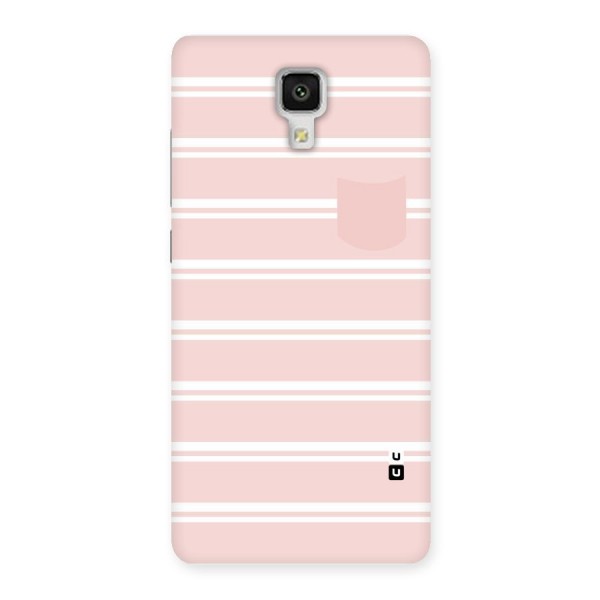 Cute Pocket Striped Back Case for Xiaomi Mi 4